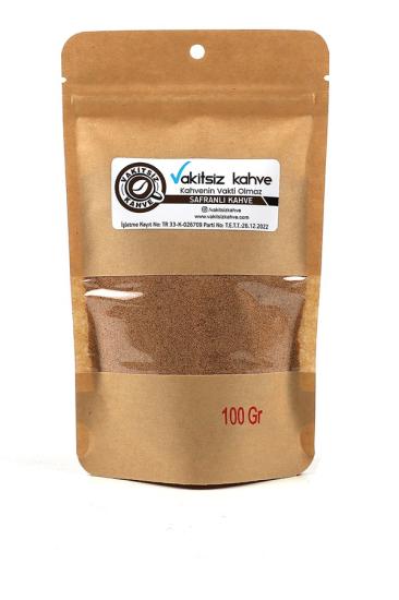 Vakitsiz Kahve Safranlı Kahve Kilitli Paket 100 G