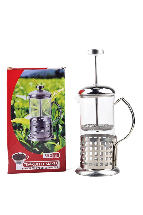 Vakitsiz%20Kahve%20Cam%20French%20Press%20350%20Ml%20Üzeri%20Çelik%20Kaplama