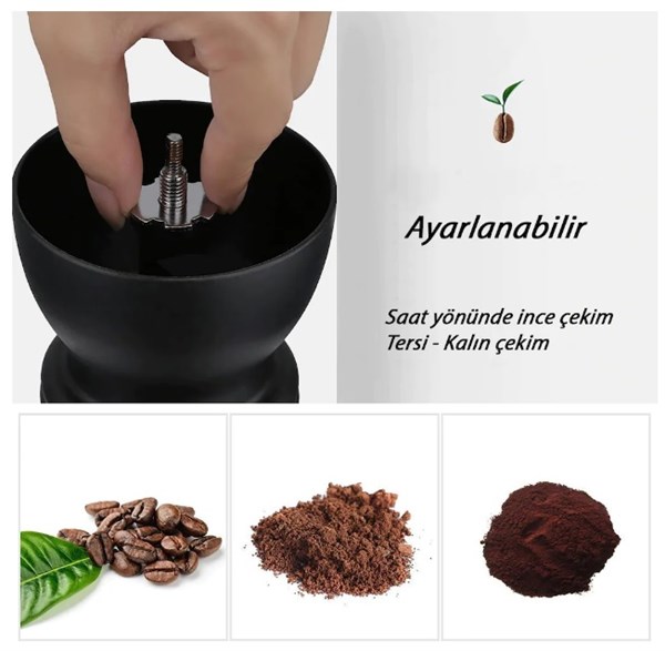 Cam%20Hazneli%20Seramik%20Kahve%20Değirmeni%20Manuel%20Öğütücü